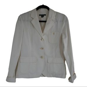 Ralph Lauren Women’s Cream Cotton Blazer